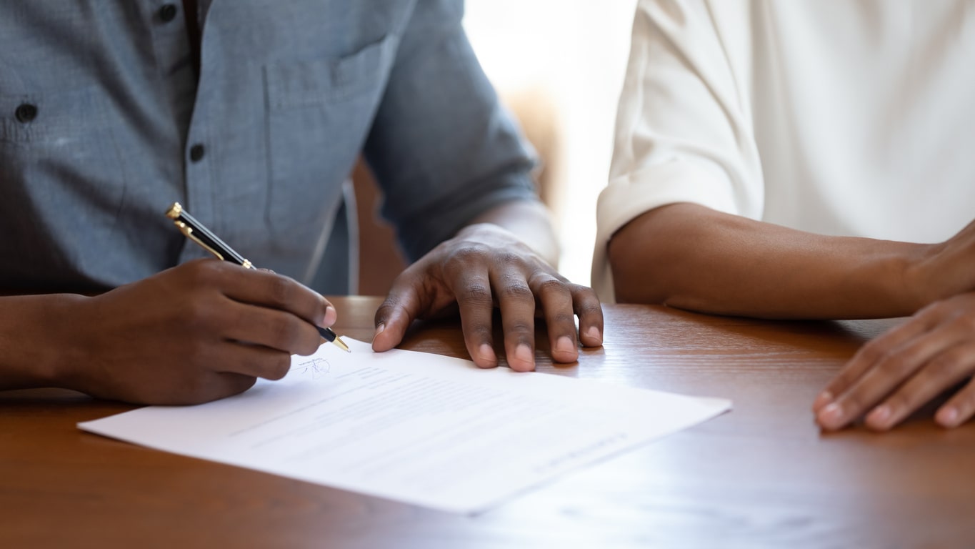 legal document being signed after being delivered